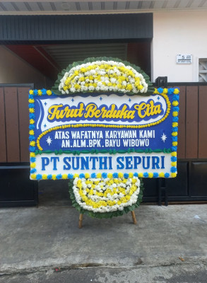 Papan Bunga Duka di Kotamobagu